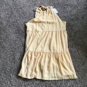 Yellow Below Knee Dress